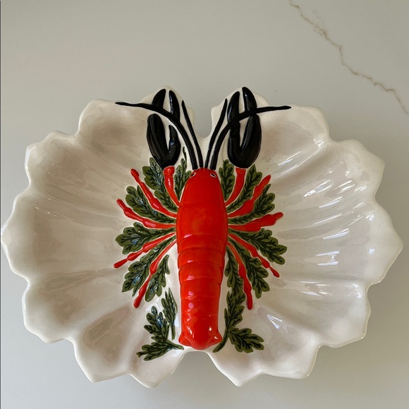 Other - Vintage 1974 Ceramic Lobster Serving Dish- seafood platter